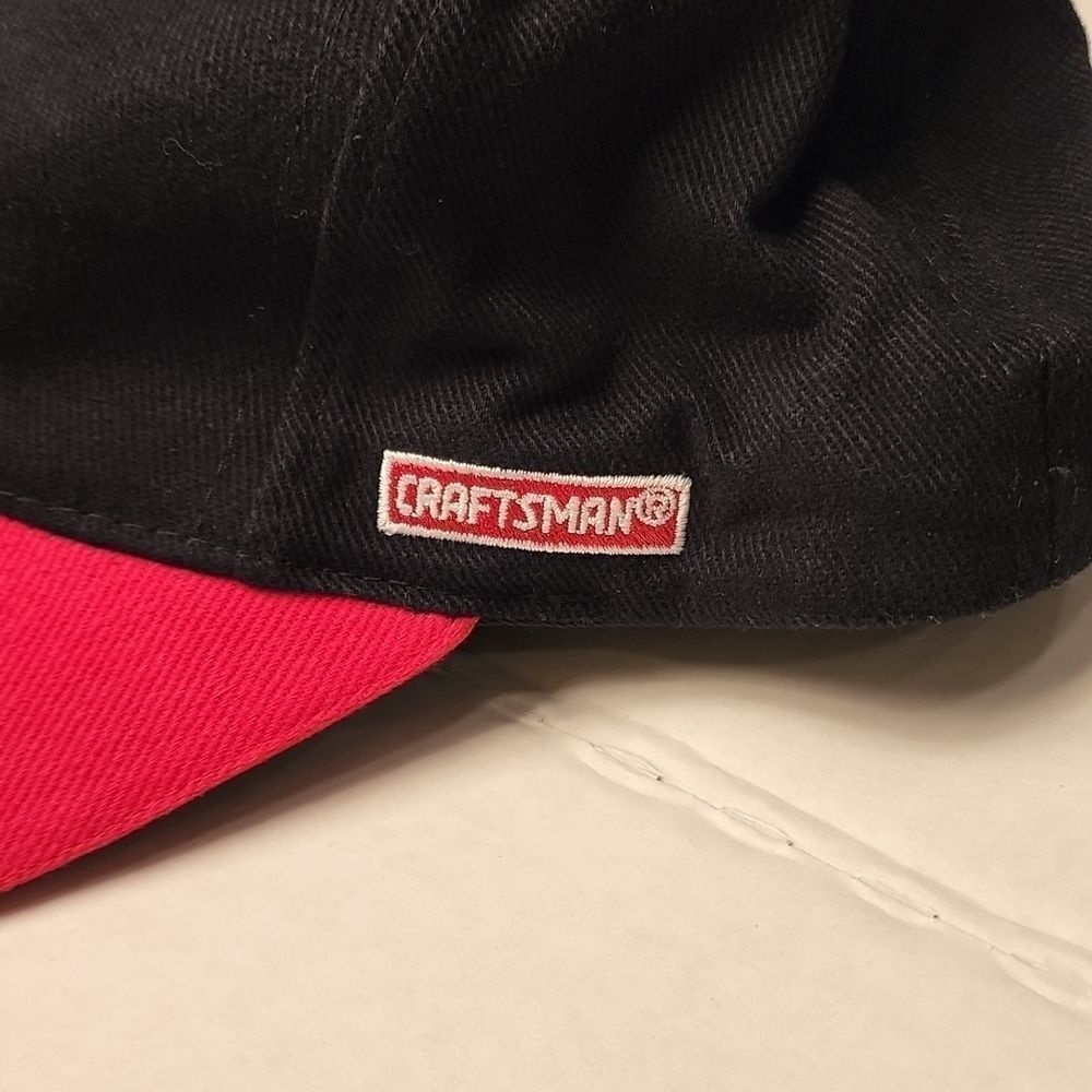 Craftsman Lighted Adjustable Hat 4 Lights 2 Red 2 White/Blue Switch in Back - Picture 3 of 14